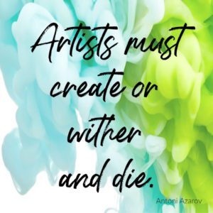 Artists create